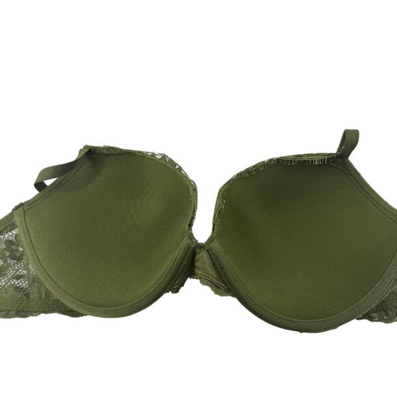 Victoria's Secret Dream Angels Lace Push Up Bra Woodland Green 36D - Picture 3 of 7